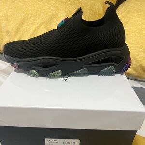 Kurt Geiger Black Sneakers with Iridescent Accents